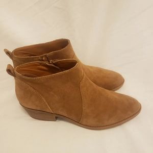 Lucky brand ankle booties brown suede size 9M /40 new